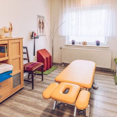 Behandlungszimmer beim Physio